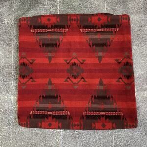 Vintage 90's Wool Tribal Aztec Chief Joseph Corduroy Throw Pillow Case 20 X 20